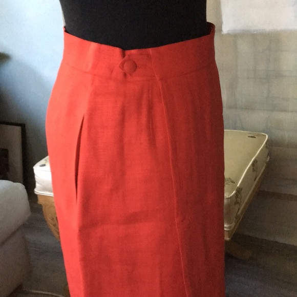 EUC Vtg Hermès Linen Wrap Skirt - Picture 7 of 8